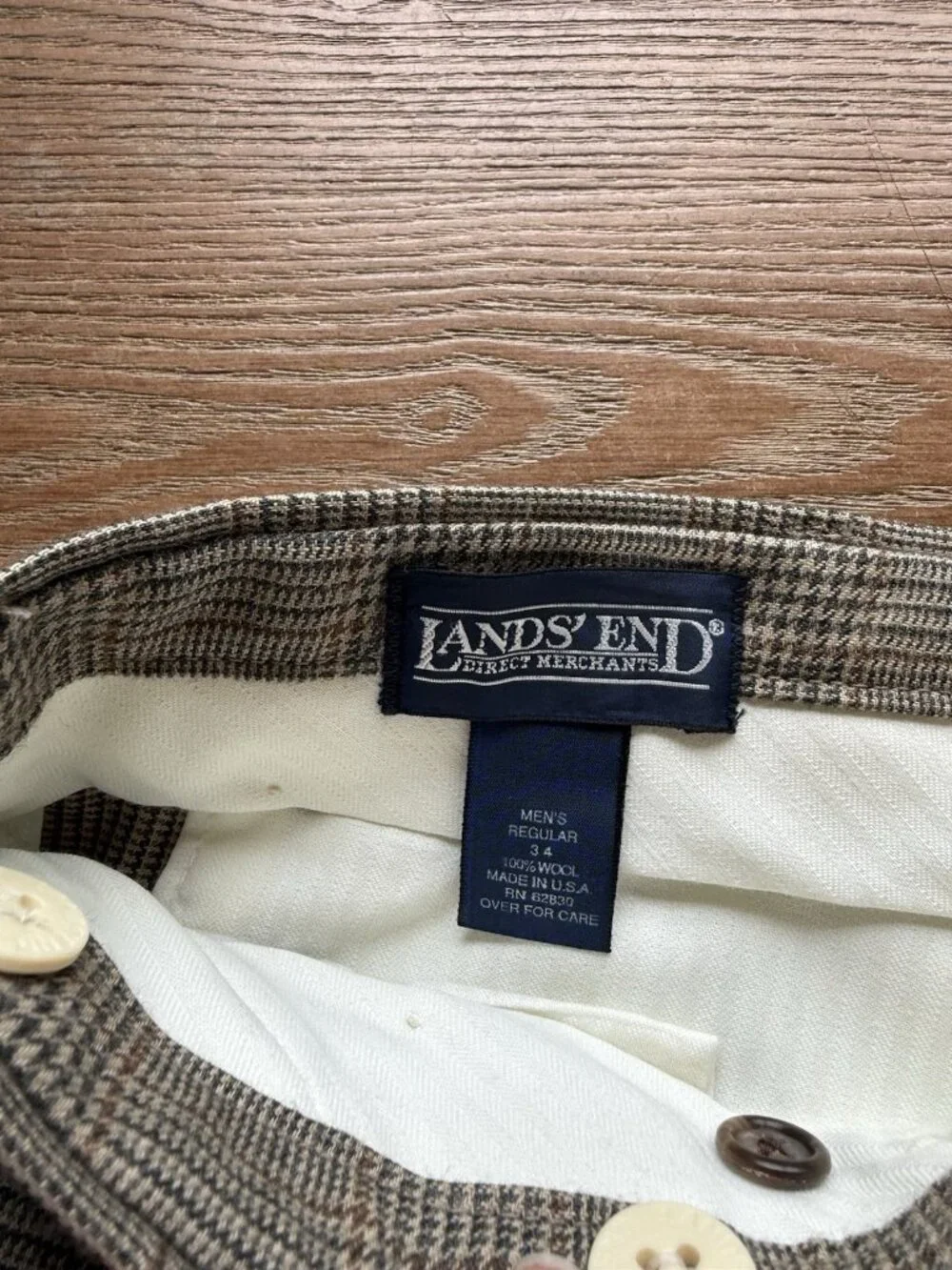 Vintage houndstooth plaid